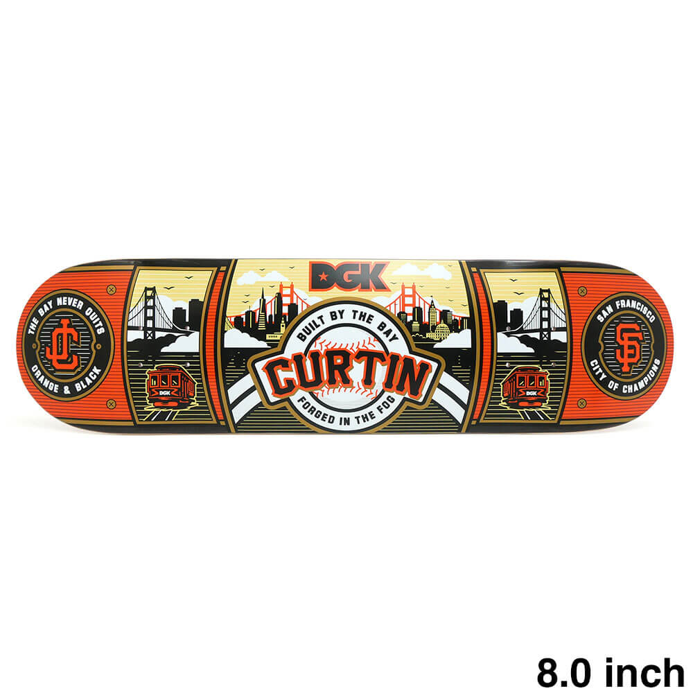 DGK DECK ディージーケー デッキ JACK CURTIN IN THE FOG BLACK STAIN 8.0 スケートボード スケボー 1