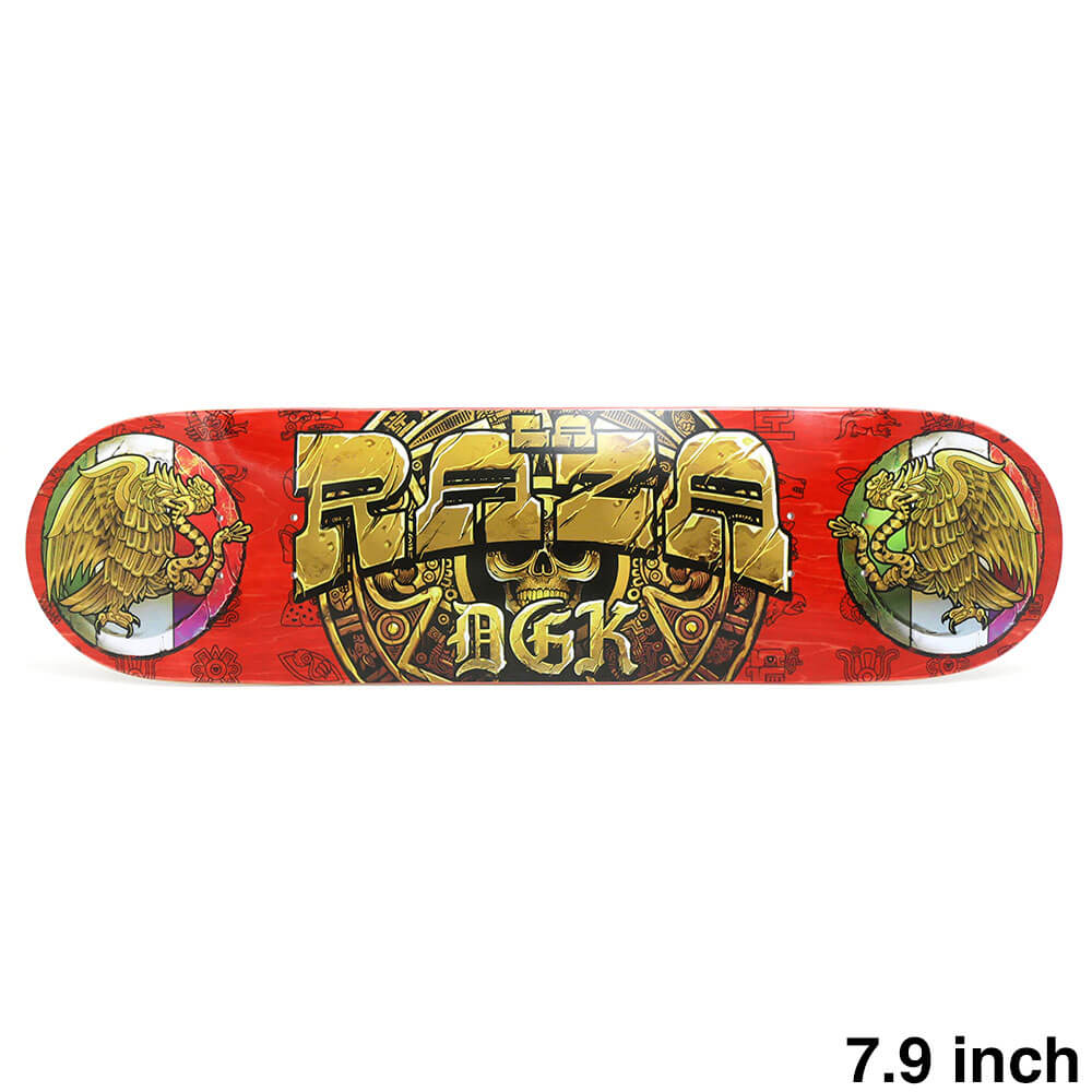 DGK DECK ディージーケー デッキ TEAM LA RAZA RED STAIN 7.9 スケートボード スケボー 1