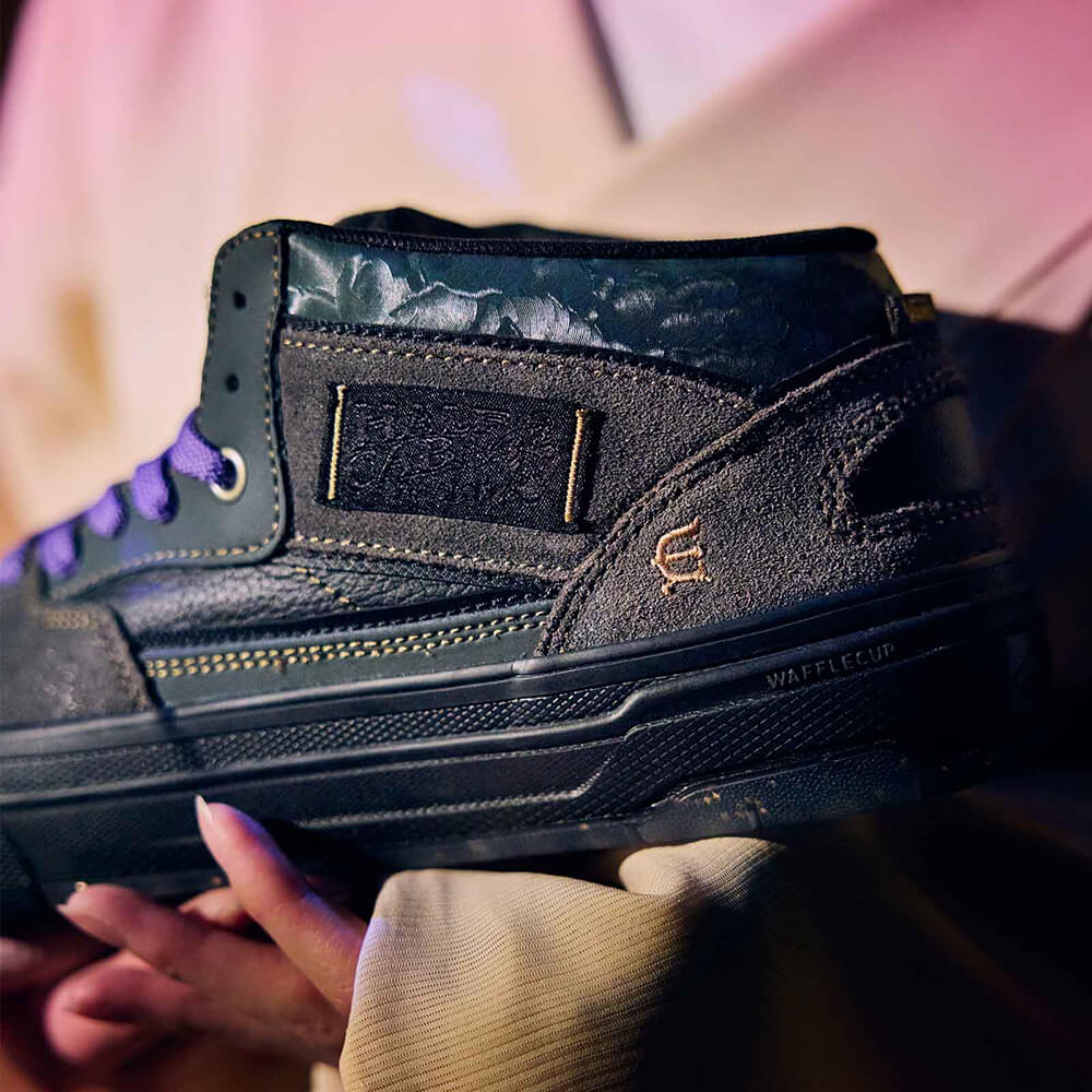 VANS SHOES バンズ シューズ スニーカー ハーフキャブ SKATE HALF CAB WAFFLECUP EVISEN BLACK/AFTER DARK（US企画） スケートボード スケボー 8