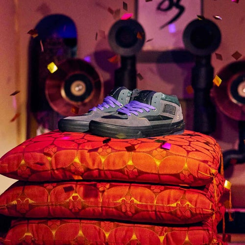VANS SHOES バンズ シューズ スニーカー ハーフキャブ SKATE HALF CAB WAFFLECUP EVISEN BLACK/AFTER DARK（US企画） スケートボード スケボー 11