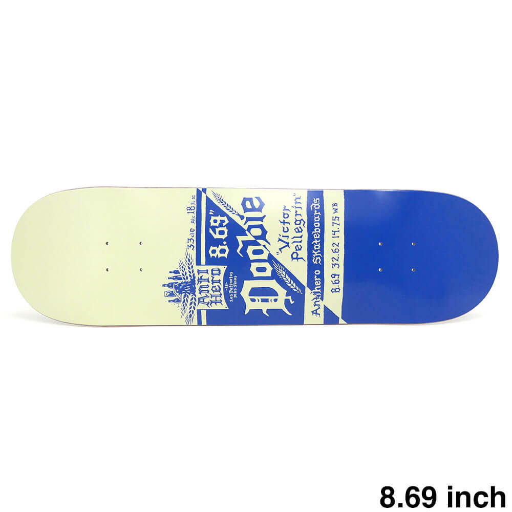 ANTIHERO DECK アンチヒーロー デッキ VICTOR PELLEGRIN（DOOBIE）MAS FRESCOS 8.69 スケートボード スケボー 1