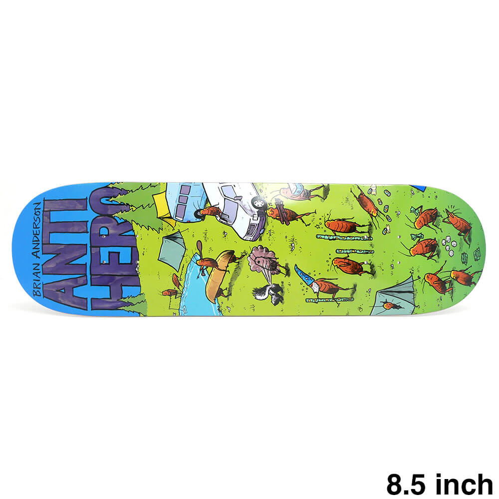 ANTIHERO DECK アンチヒーロー デッキ BRIAN ANDERSON ROACHED OUT 2 PURPLE STAIN 8.5 スケートボード スケボー 1