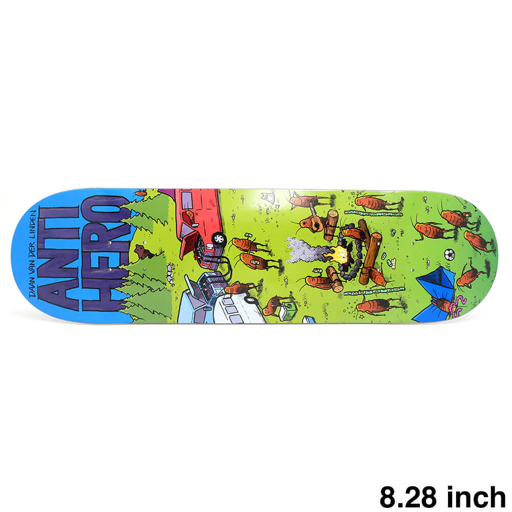 ANTIHERO DECK アンチヒーロー デッキ DAAN VAN DER LINDEN ROACHED OUT 2 PURPLE STAIN 8.28 スケートボード スケボー 1