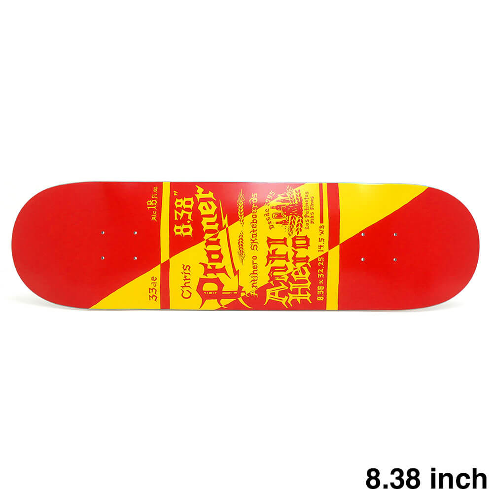 ANTIHERO DECK アンチヒーロー デッキ CHRIS PFANNER MAS REFRESCOS 8.38 スケートボード スケボー 1