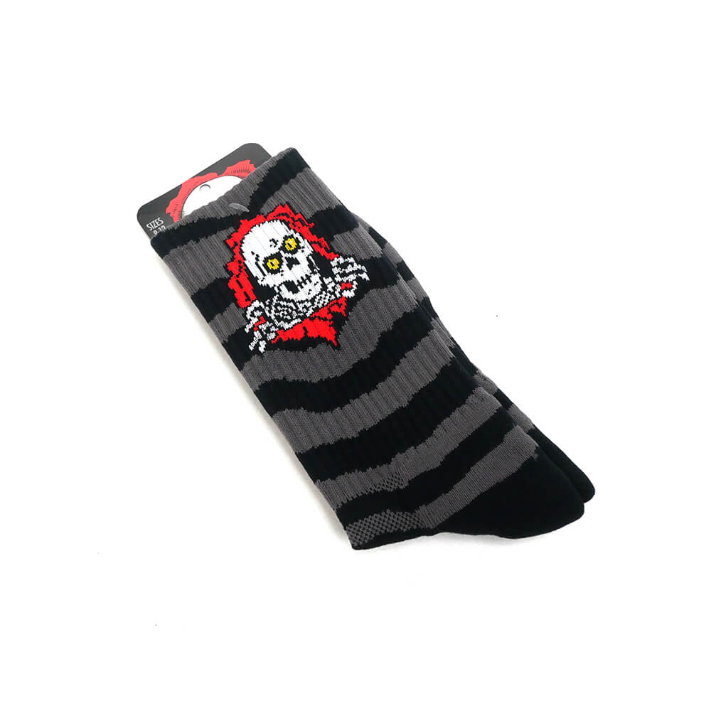 POWELL PERALTA SOCKS パウエルペラルタ ソックス 靴下 RIPPER RIPS CHARCOAL/BLACK スケートボード スケボー 6
