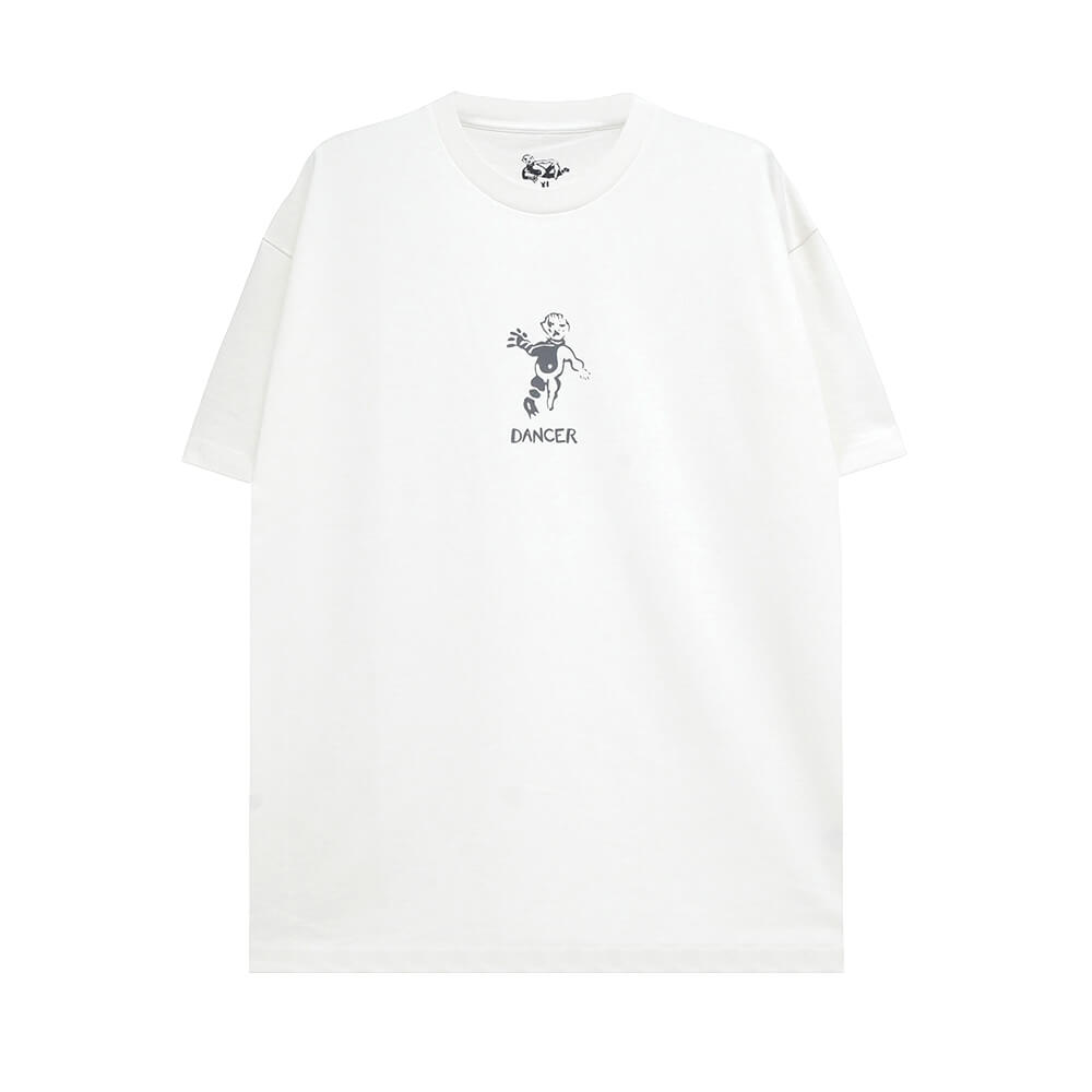 DANCER T-SHIRT ダンサー Tシャツ DANCER OG WHITE/REFLECTIVE スケートボード スケボー 