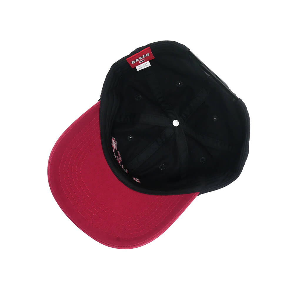 BAKER CAP ベイカー キャップ NARC DAD SNAPBACK BLACK/RED スケートボード スケボー 3