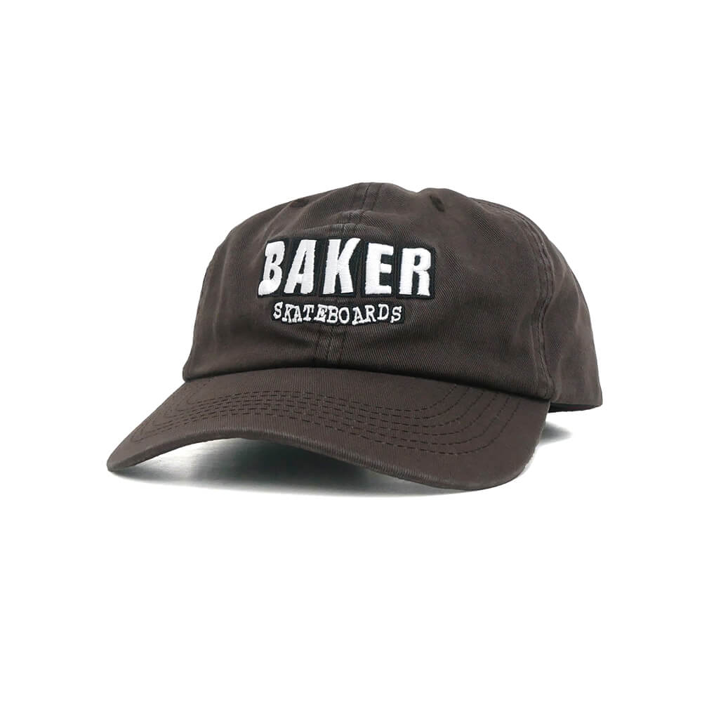 BAKER CAP ベイカー キャップ CLASSIC LOGO DAD SNAPBACK BROWN スケートボード スケボー 