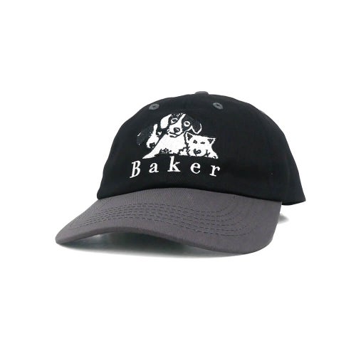 BAKER CAP ベイカー キャップ WHERE MY DOGS AT? SNAPBACK BLACK/GREY スケートボード スケボー 