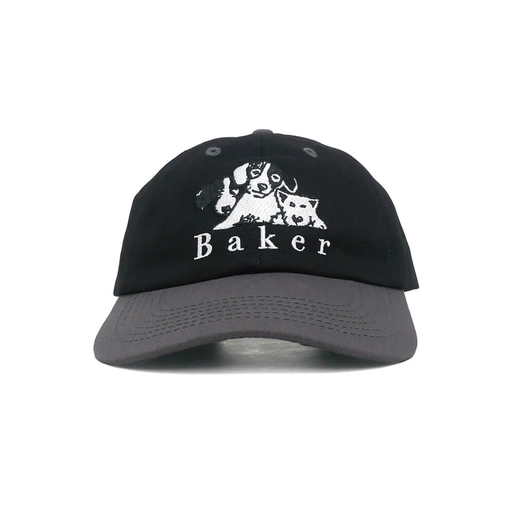 BAKER CAP ベイカー キャップ WHERE MY DOGS AT? SNAPBACK BLACK/GREY スケートボード スケボー 1