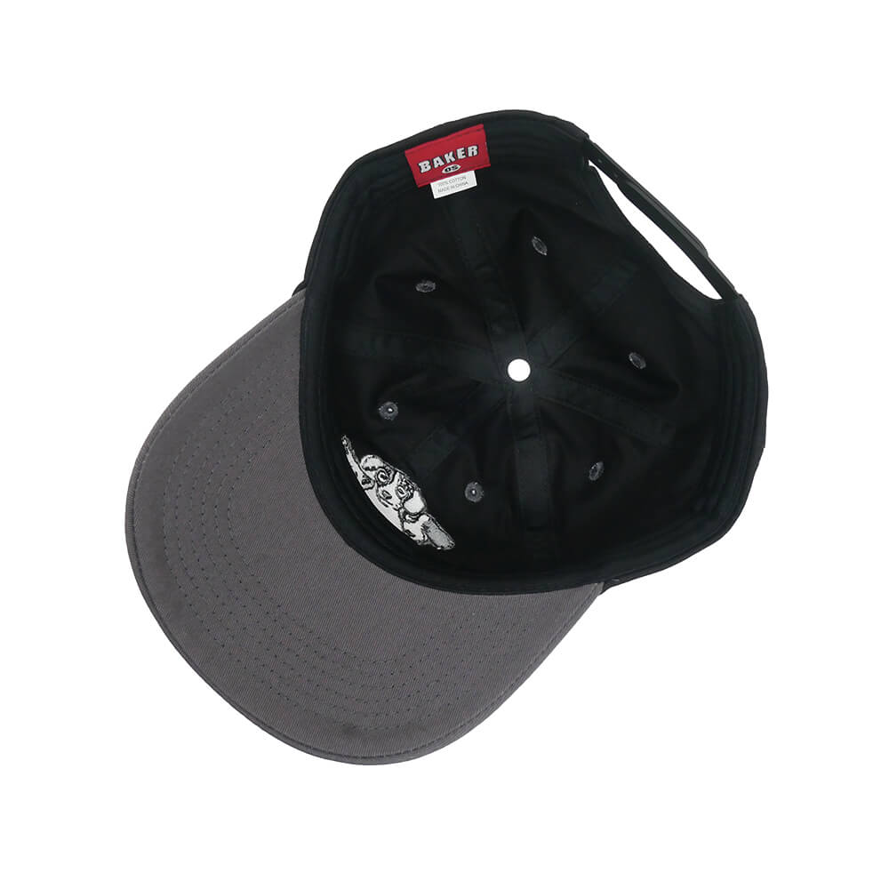 BAKER CAP ベイカー キャップ WHERE MY DOGS AT? SNAPBACK BLACK/GREY スケートボード スケボー 3