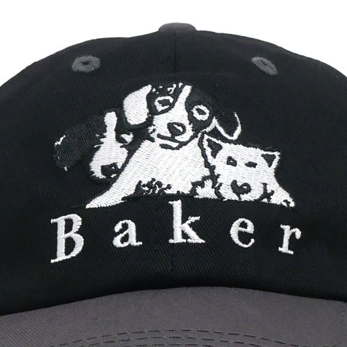 BAKER CAP ベイカー キャップ WHERE MY DOGS AT? SNAPBACK BLACK/GREY スケートボード スケボー 4