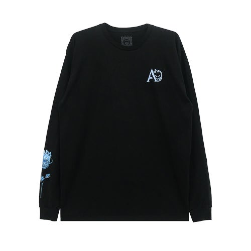 SPITFIRE LONG SLEEVE スピットファイヤー ロングスリーブTシャツ SF x APRIL BIGHEAD ROSE BLACK スケートボード スケボー 