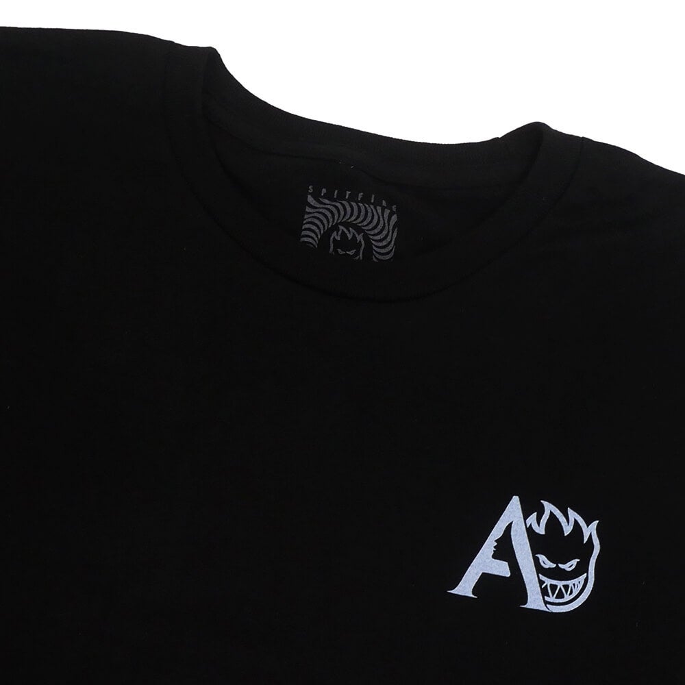 SPITFIRE LONG SLEEVE スピットファイヤー ロングスリーブTシャツ SF x APRIL BIGHEAD ROSE BLACK スケートボード スケボー 1