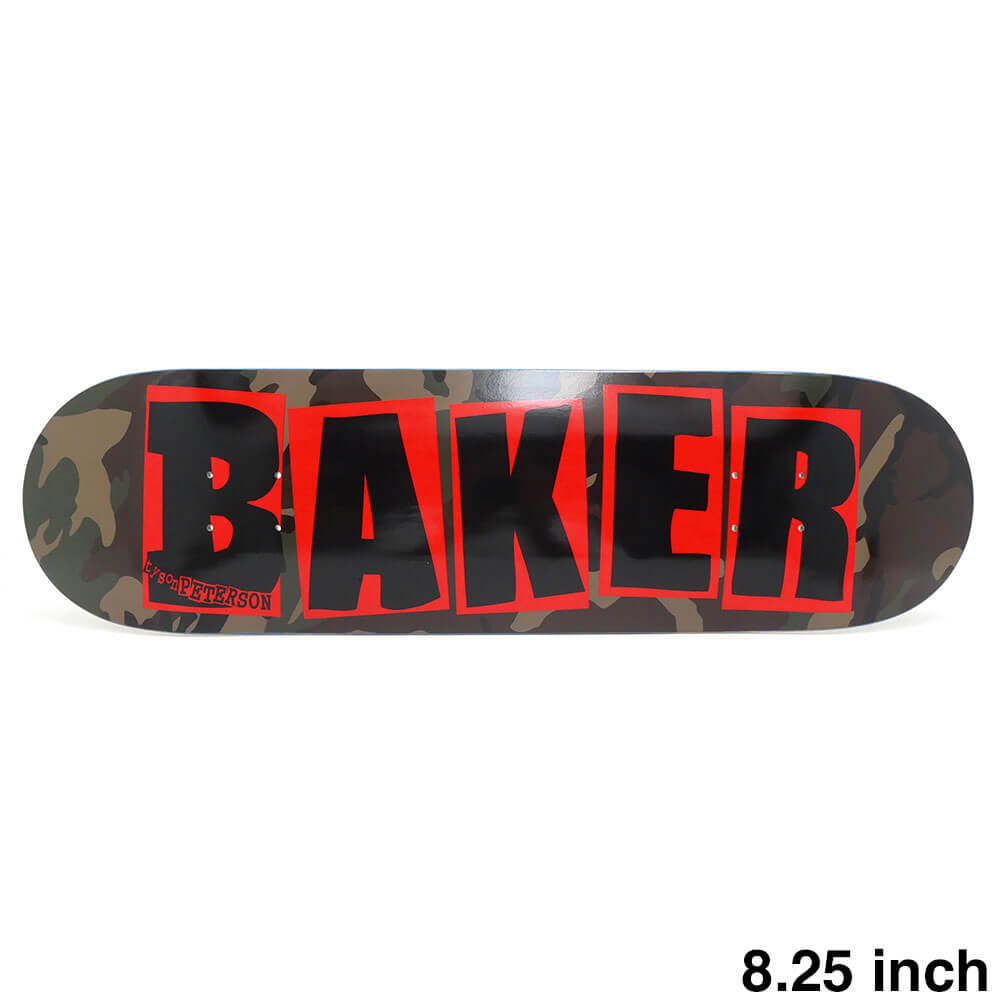 BAKER DECK ベイカー デッキ TYSON PETERSON BRAND LOGO CAMO 8.25 スケートボード スケボー 1