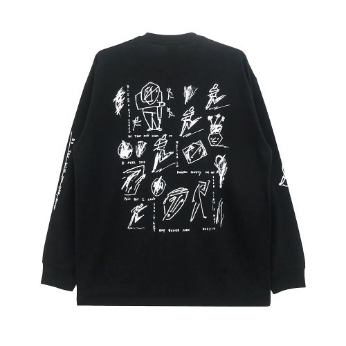 POLAR LONG SLEEVE ポーラー ロングスリーブTシャツ SAD AT TIMES BLACK スケートボード スケボー 