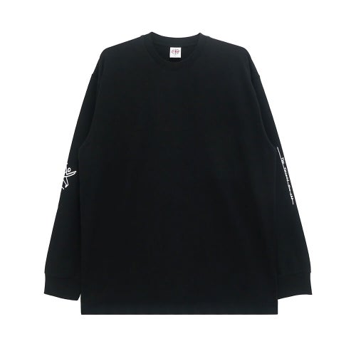 POLAR LONG SLEEVE ポーラー ロングスリーブTシャツ SAD AT TIMES BLACK スケートボード スケボー 1