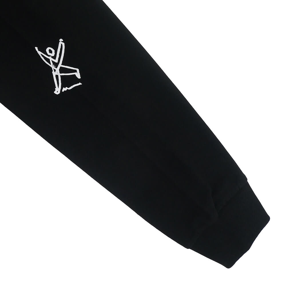 POLAR LONG SLEEVE ポーラー ロングスリーブTシャツ SAD AT TIMES BLACK スケートボード スケボー 3