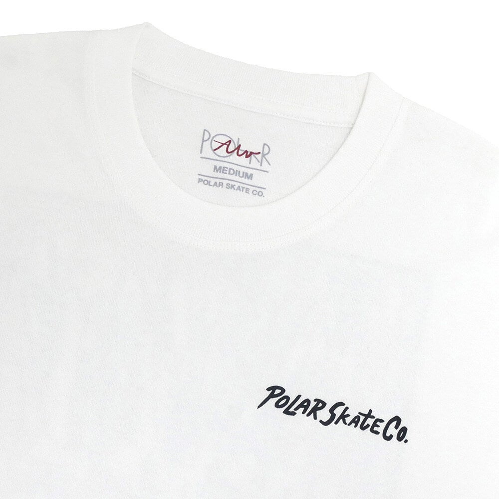 POLAR LONG SLEEVE ポーラー ロングスリーブTシャツ CAMPFIRE WHITE スケートボード スケボー 2