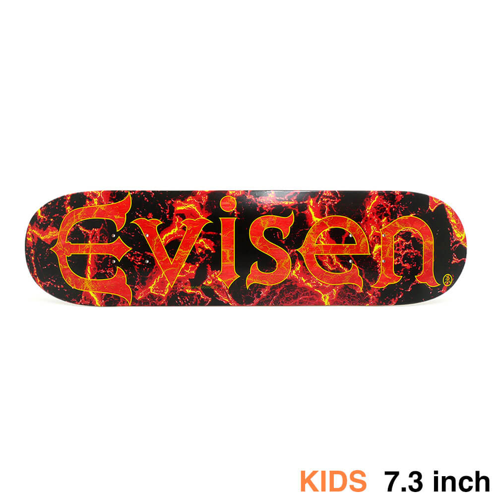 EVISEN DECK エビセン デッキ（子供用） TEAM EVI-LOGO MAGMA 7.3  スケートボード スケボー 1