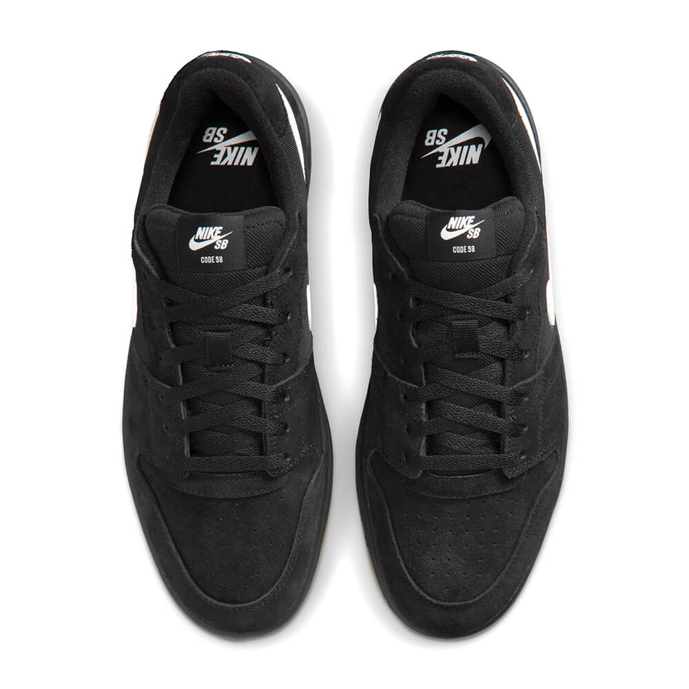 NIKE SB SHOES ナイキSB シューズ スニーカー CODE 58 BLACK/WHITE/BLACK IB0108-001  スケートボード スケボー　2
