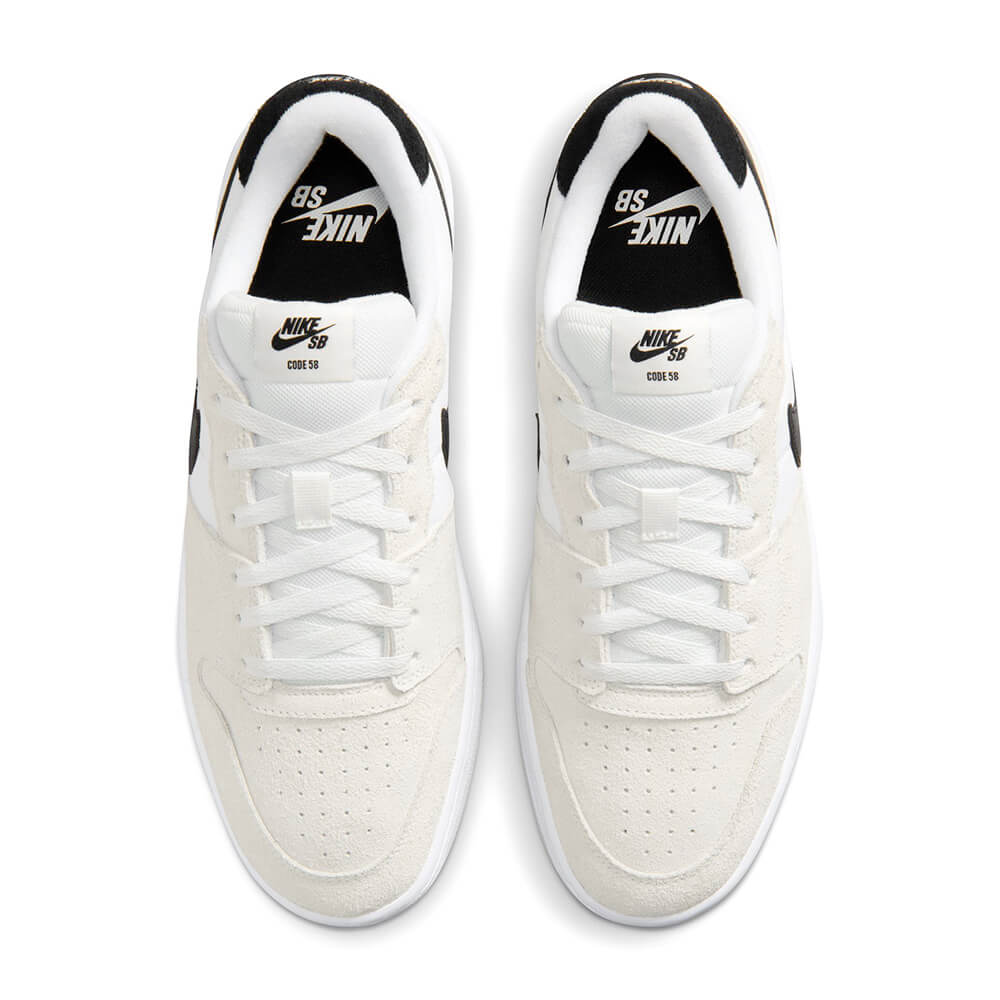 NIKE SB SHOES ナイキSB シューズ スニーカー CODE 58 WHITE/BLACK/BLACK IB0108-100  スケートボード スケボー　2