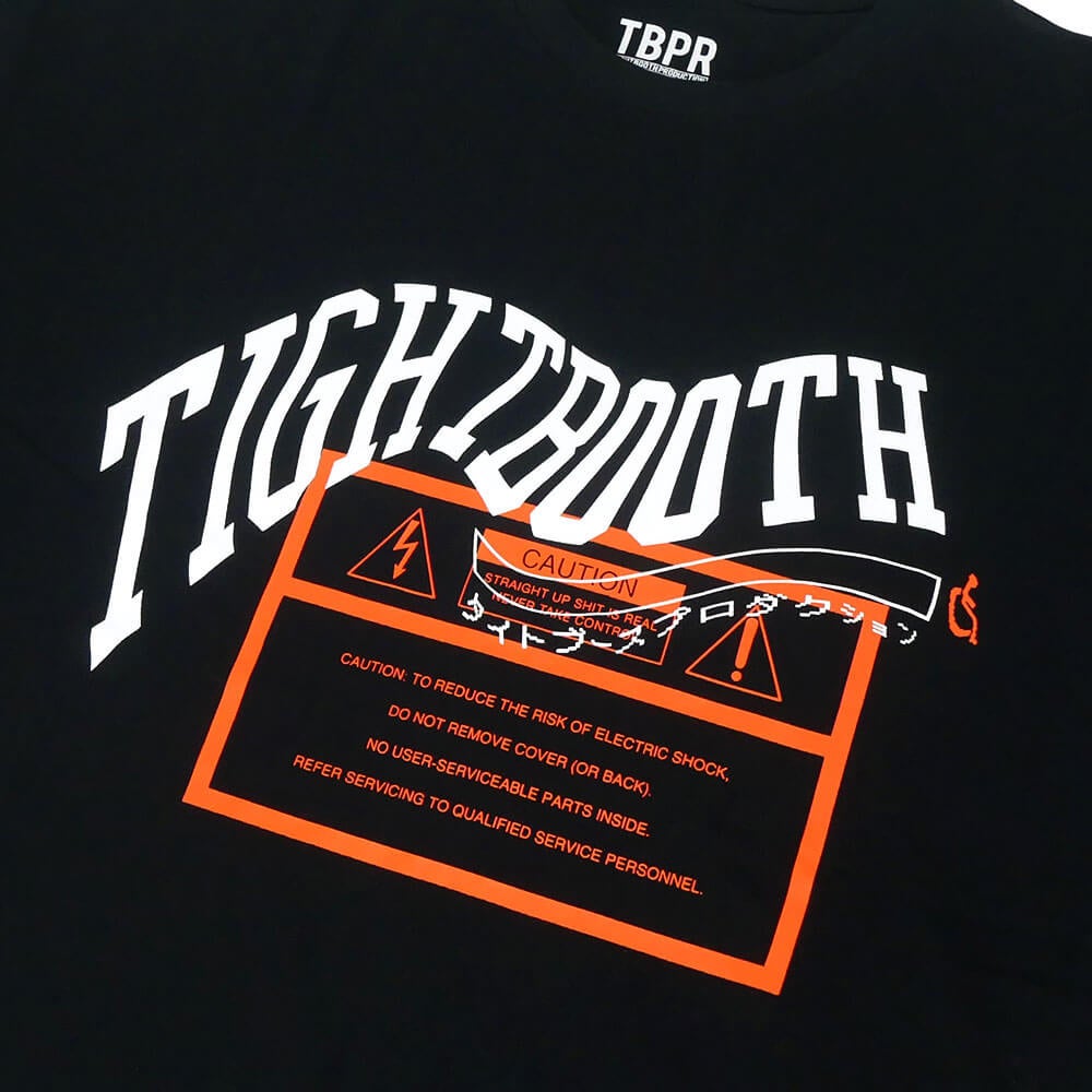 TIGHTBOOTH（TBPR）T-SHIRT タイトブース Tシャツ ACID LOGO BLACK スケートボード スケボー 2