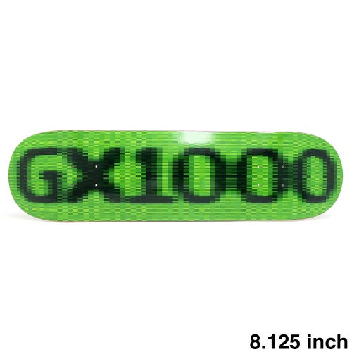 GX1000 DECK ジーエックス1000 デッキ TEAM OG LOGO BLUR GREEN 8.125 スケートボード スケボー 1