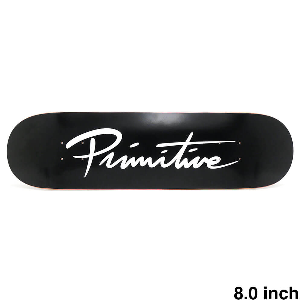 PRIMITIVE DECK プリミティブ デッキ TEAM NUEVO SCRIPT CORE BLACK/WHITE 8.0 スケートボード スケボー 1