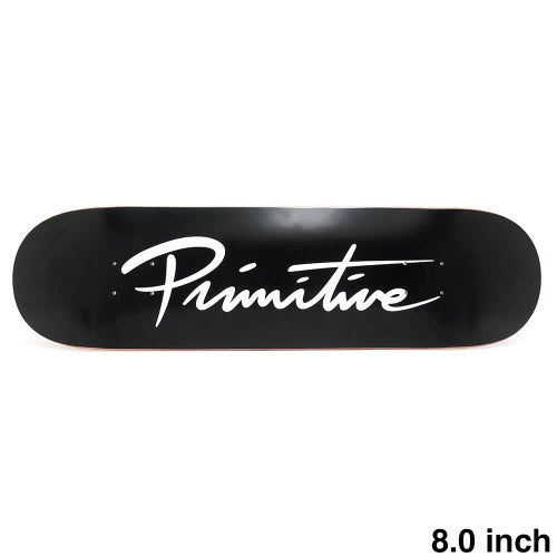 PRIMITIVE DECK プリミティブ デッキ TEAM NUEVO SCRIPT CORE BLACK/WHITE 8.0 スケートボード スケボー 1