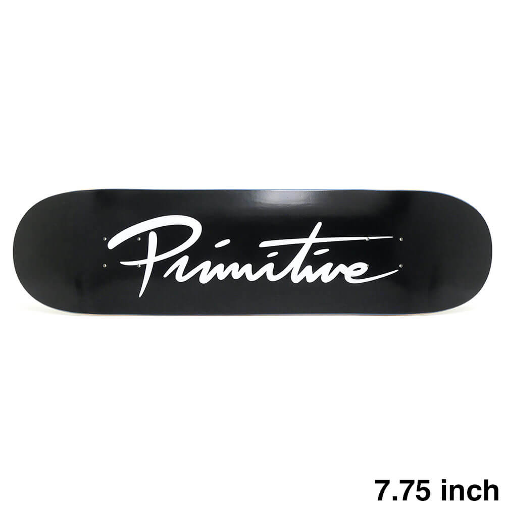 PRIMITIVE DECK プリミティブ デッキ TEAM NUEVO SCRIPT CORE BLACK/WHITE 7.75 スケートボード スケボー 1