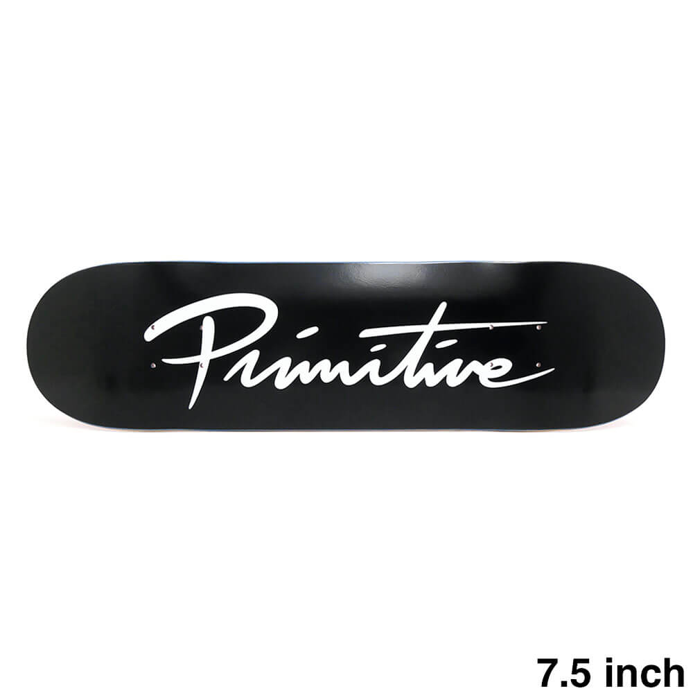 PRIMITIVE DECK プリミティブ デッキ TEAM NUEVO SCRIPT CORE BLACK/WHITE 7.5 スケートボード スケボー 1