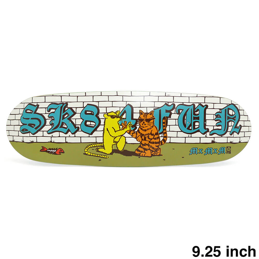MAGICAL MOSH MISFITS DECK マジカルモッシュミスフィッツ デッキ TEAM MXMXM SK8 4 FUN 9.25 FOOTBALL SHAPE スケートボード スケボー 1