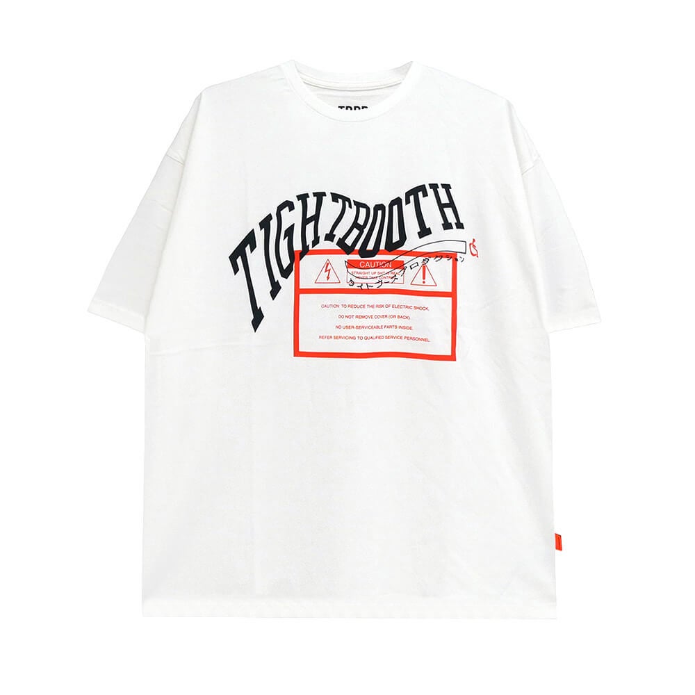 TIGHTBOOTH（TBPR）T-SHIRT タイトブース Tシャツ ACID LOGO WHITE スケートボード スケボー