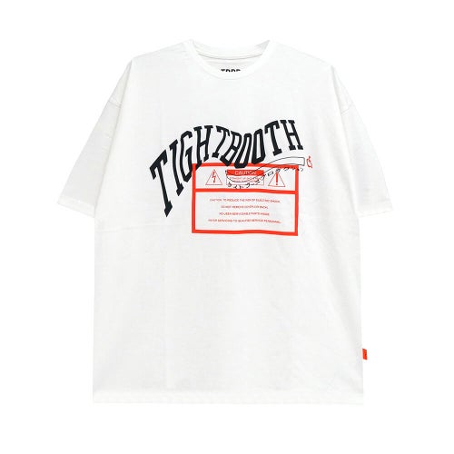 TIGHTBOOTH（TBPR）T-SHIRT タイトブース Tシャツ ACID LOGO WHITE スケートボード スケボー