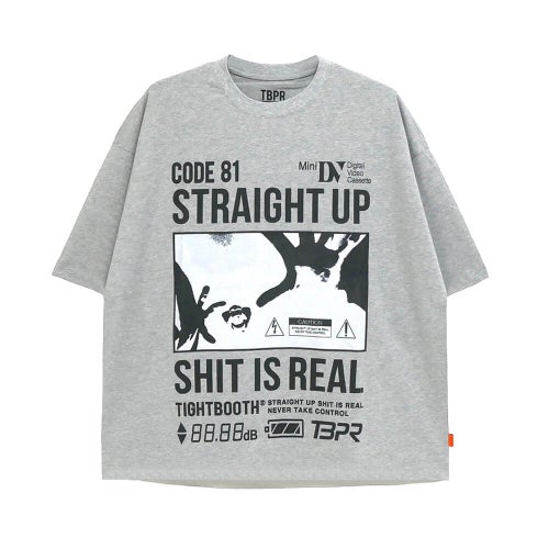 TIGHTBOOTH（TBPR）T-SHIRT タイトブース Tシャツ VISIBLE HUMAN GREY スケートボード スケボー