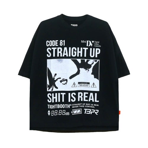 TIGHTBOOTH（TBPR）T-SHIRT タイトブース Tシャツ VISIBLE HUMAN BLACK スケートボード スケボー
