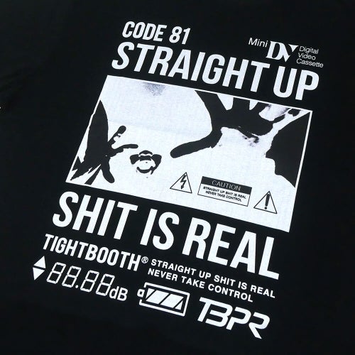 TIGHTBOOTH（TBPR）T-SHIRT タイトブース Tシャツ VISIBLE HUMAN BLACK スケートボード スケボー 01
