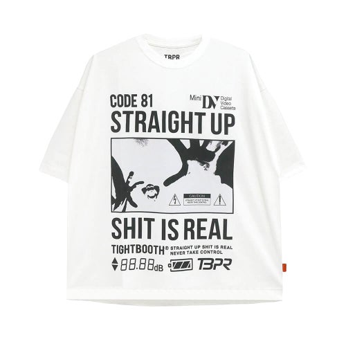 TIGHTBOOTH（TBPR）T-SHIRT タイトブース Tシャツ VISIBLE HUMAN WHITE スケートボード スケボー