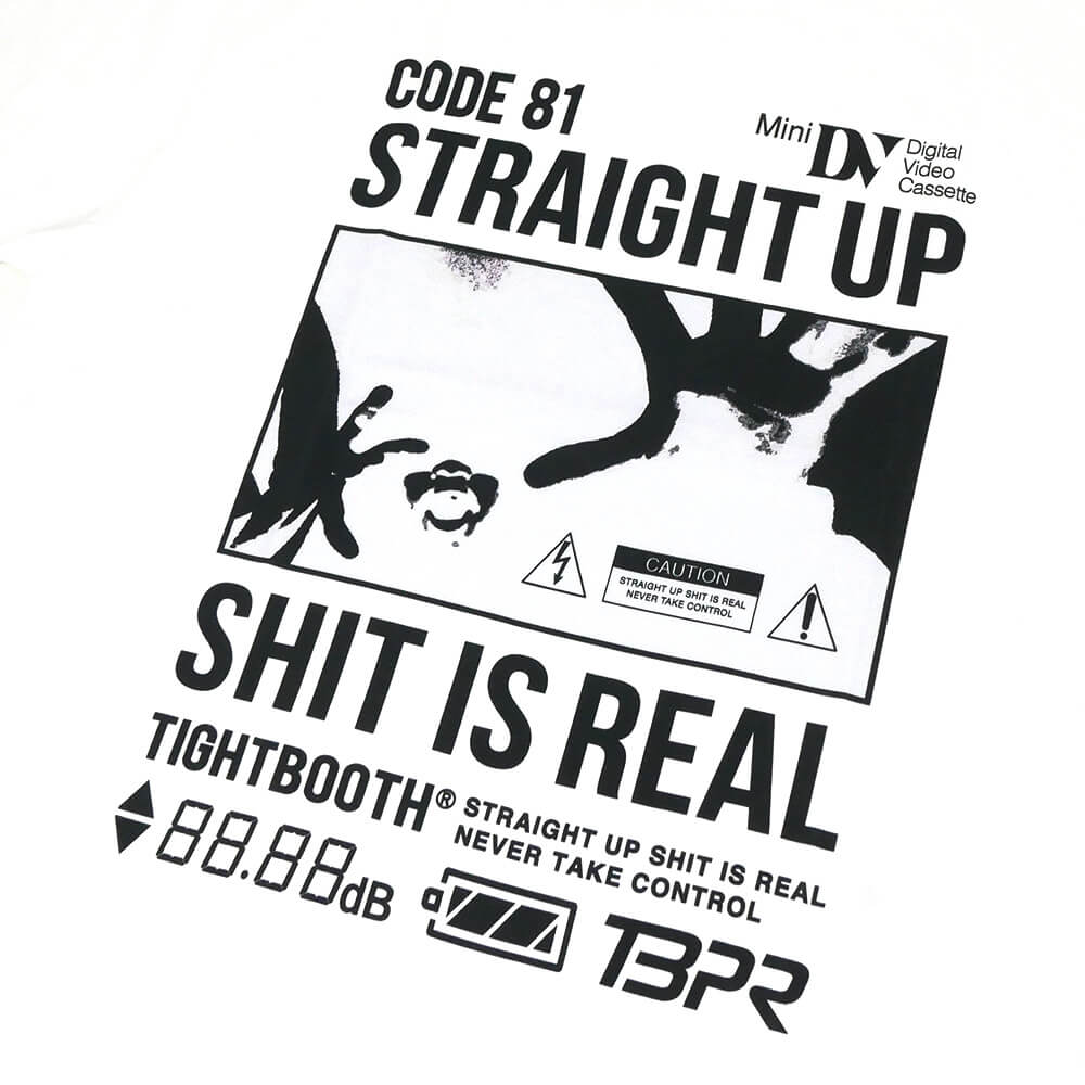 TIGHTBOOTH（TBPR）T-SHIRT タイトブース Tシャツ VISIBLE HUMAN WHITE スケートボード スケボー 01