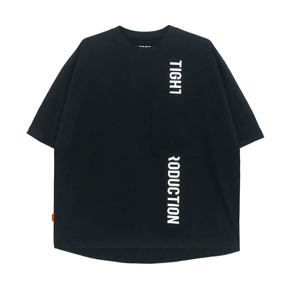 TIGHTBOOTH（TBPR）T-SHIRT タイトブース Tシャツ STRAIGHT UP BLACK スケートボード スケボー 01