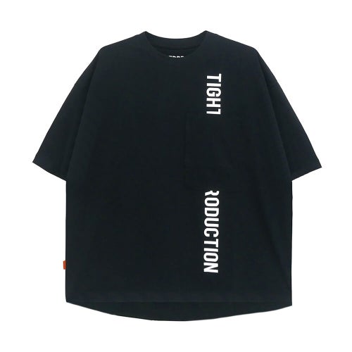 TIGHTBOOTH（TBPR）T-SHIRT タイトブース Tシャツ STRAIGHT UP BLACK スケートボード スケボー 01