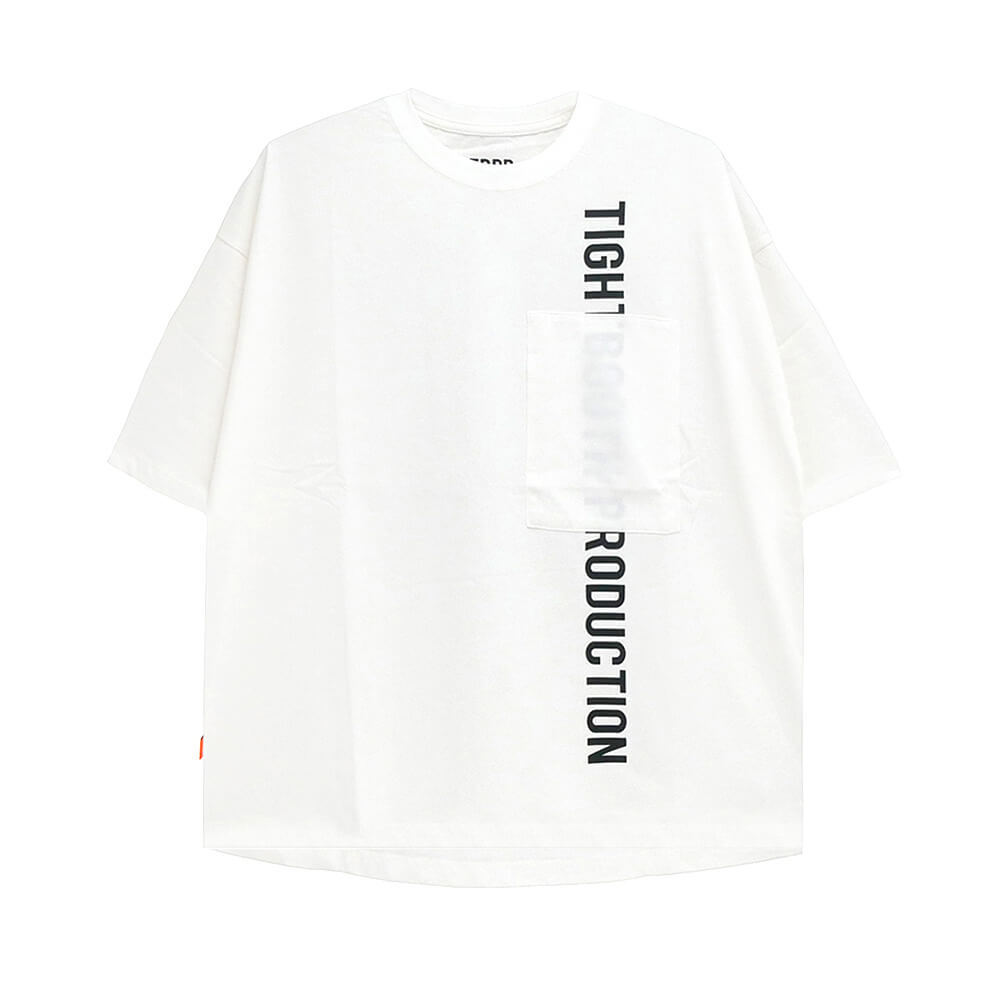 TIGHTBOOTH（TBPR）T-SHIRT タイトブース Tシャツ STRAIGHT UP WHITE スケートボード スケボー 01