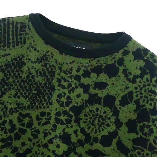 GX1000 SWEATER ジーエックス1000 セーター JACQUARD KNIT SWEATER LACED GREEN/BLACK スケートボード スケボー 01