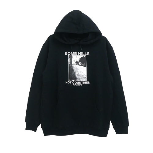 GX1000 HOOD ジーエックス1000 パーカー BOMB HILLS SK8 FIT BLACK/GREY スケートボード スケボー