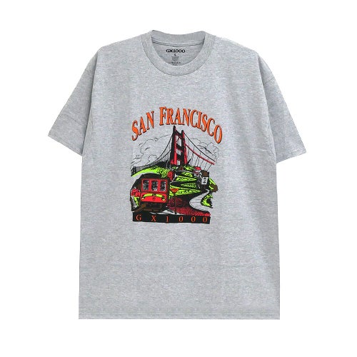 GX1000 T-SHIRT ジーエックス1000 Tシャツ TOURIST GREY スケートボード スケボー