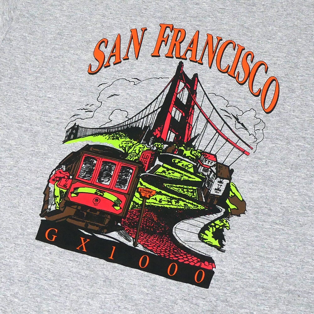 GX1000 T-SHIRT ジーエックス1000 Tシャツ TOURIST GREY スケートボード スケボー 01