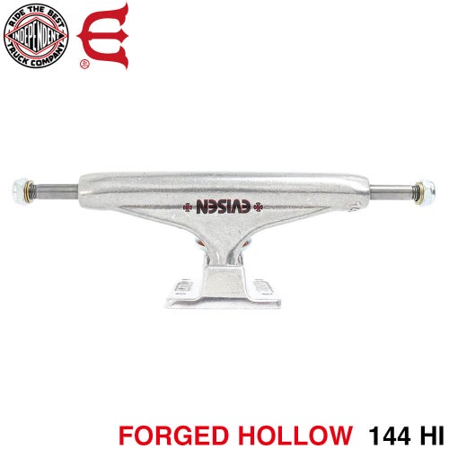 （セール） INDEPENDENT TRUCK インディペンデント トラック STAGE 11 FORGED HOLLOW EVISEN 144 HI（STANDARD） シルバー  スケートボード スケボー 1