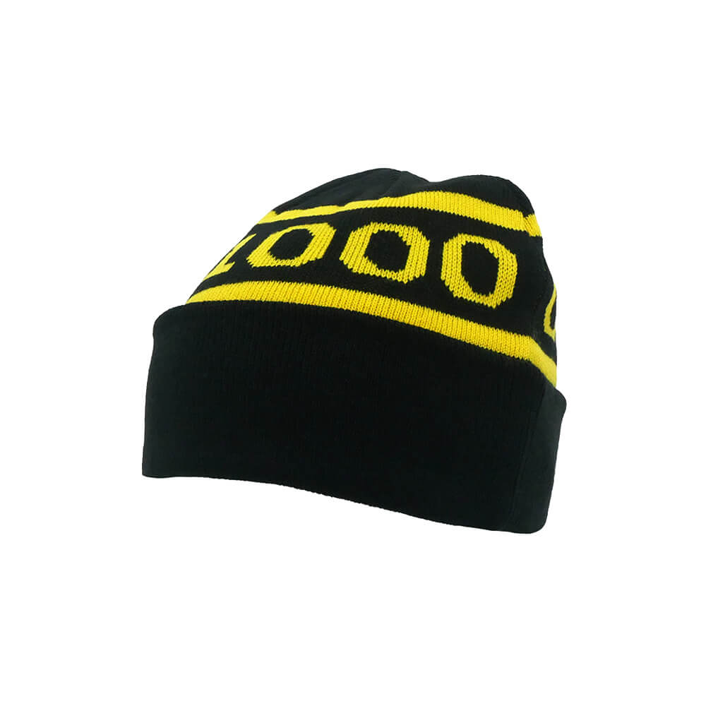 GX1000 KNITCAP ジーエックス1000 ニットキャップ OG LOGO BEANIE BLACK/YELLOW スケートボード スケボー 01