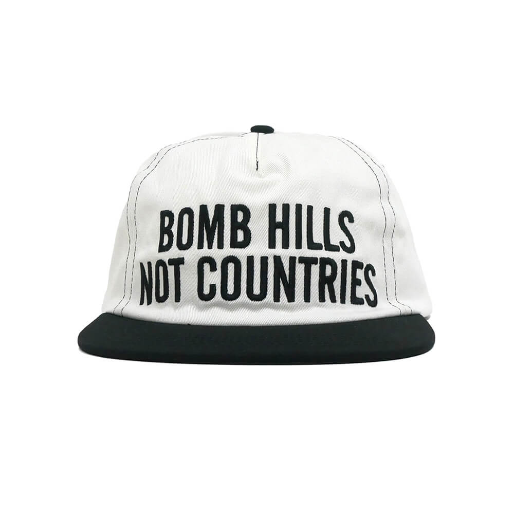 GX1000 CAP ジーエックス1000 キャップ BOMB HILLS SNAPBACK OFF WHITE/BLACK スケートボード スケボー 01